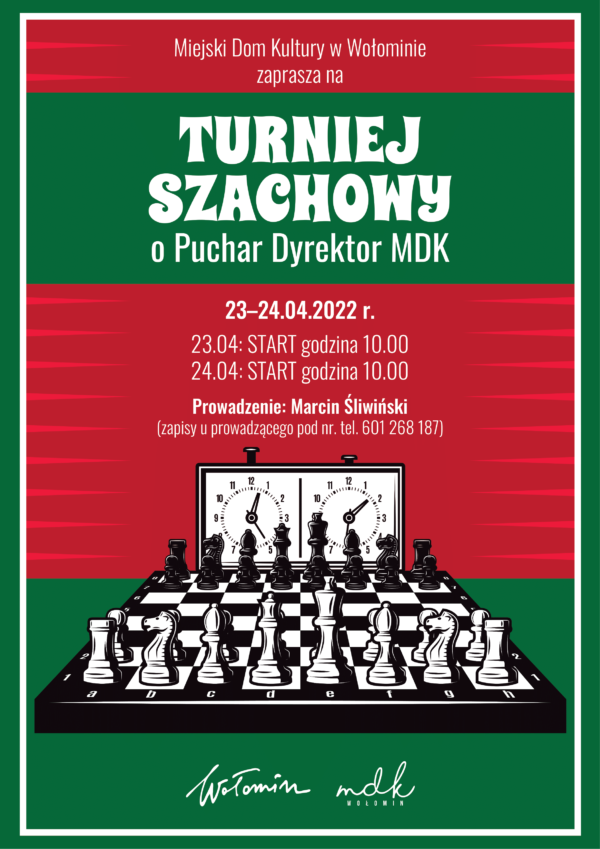 turniej szachowy o puchar dyrektor mdk mdkwołomin